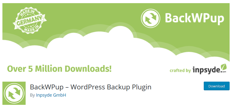 پشتیبان گیری از وب سایت وردپرس | BackWPup – WordPress Backup Plugin 5
